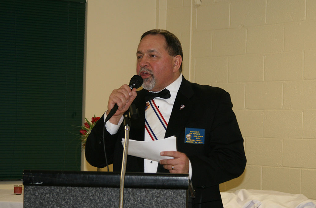 Joe Yekulis speaking at event