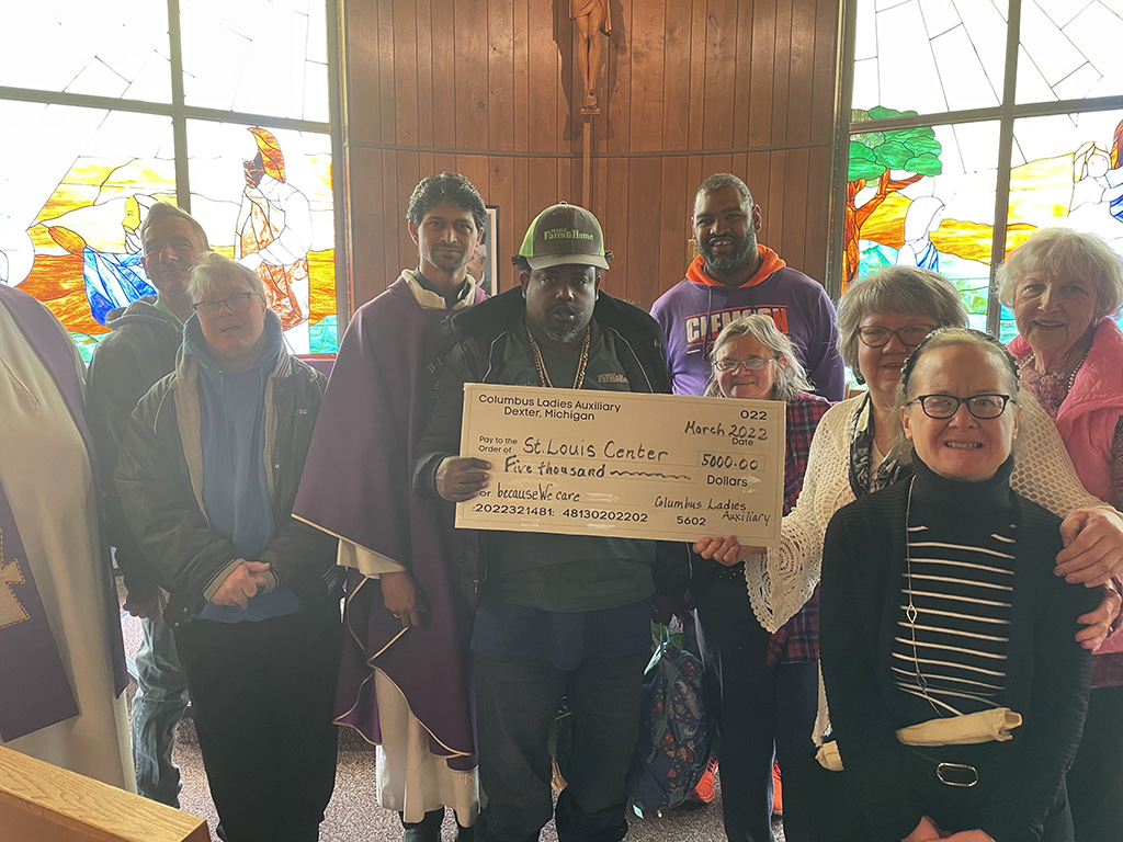 donation in SLC chapel