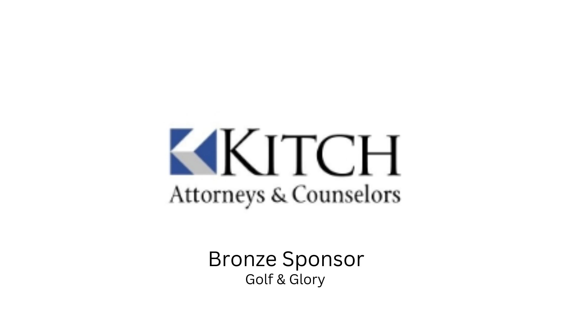 Kitch 2022 Golf and Glory Sponsor