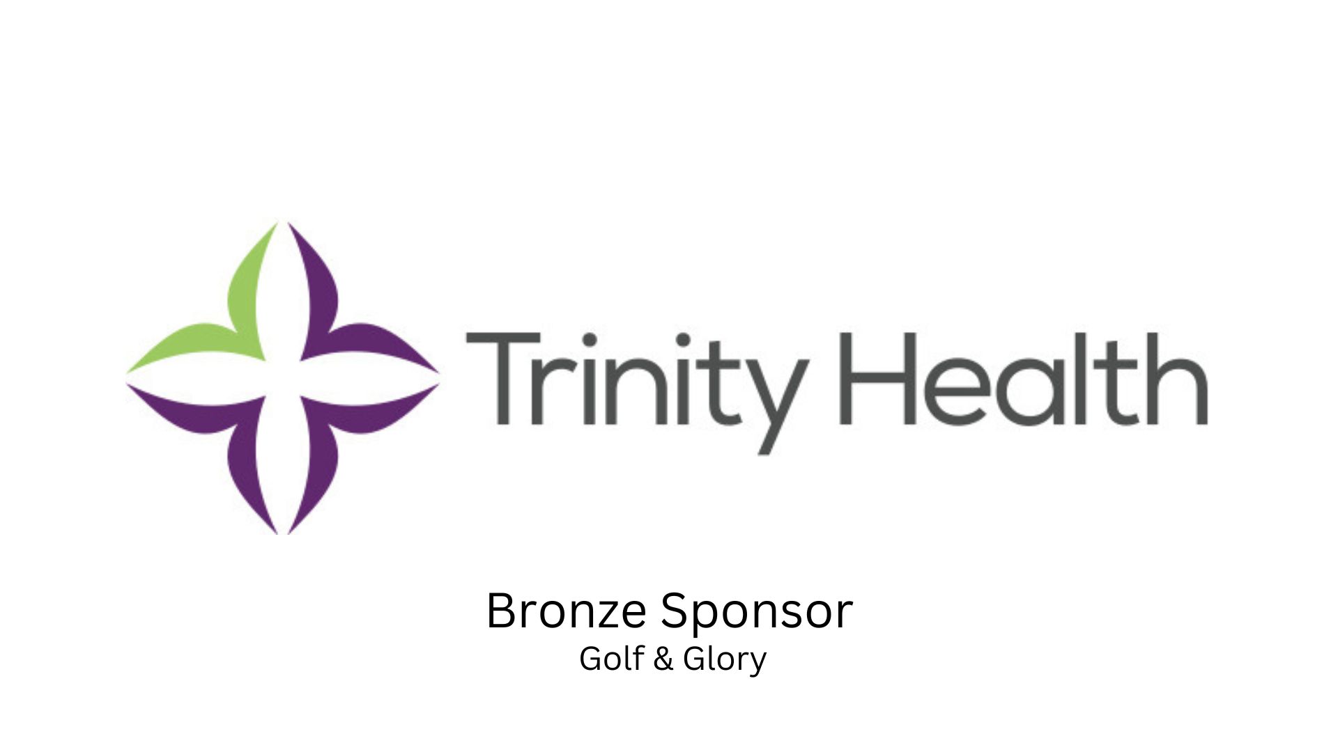 Trinity Health 2022 Golf and Glory Sponsor