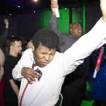A man with developmental disabilities is dancing