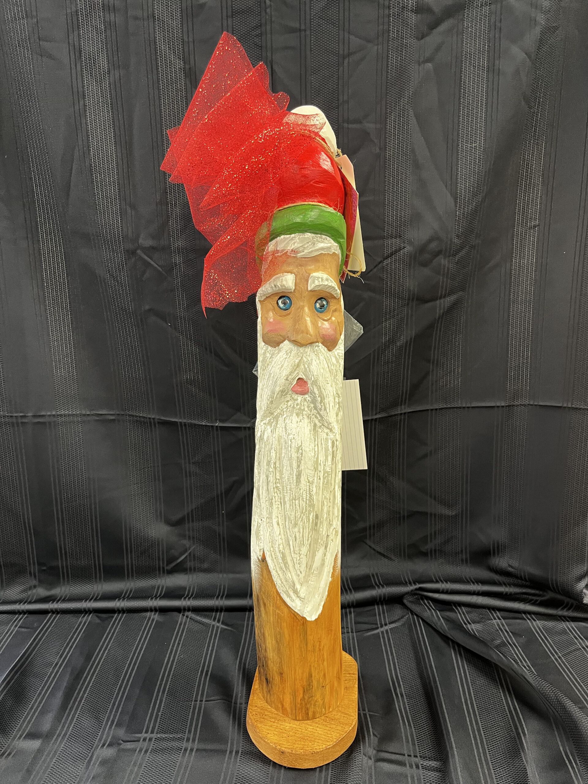 2023 Fall Auction Santa chainsaw sculpture
