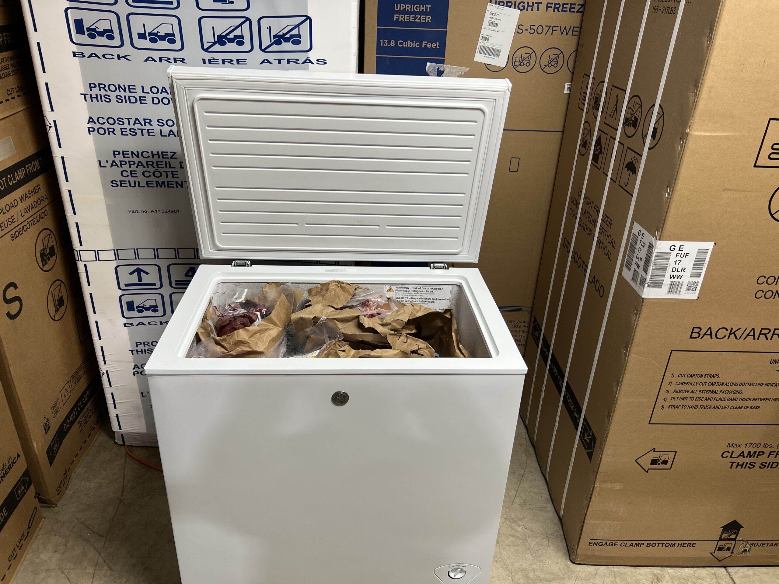 Freezer Chest with Beef