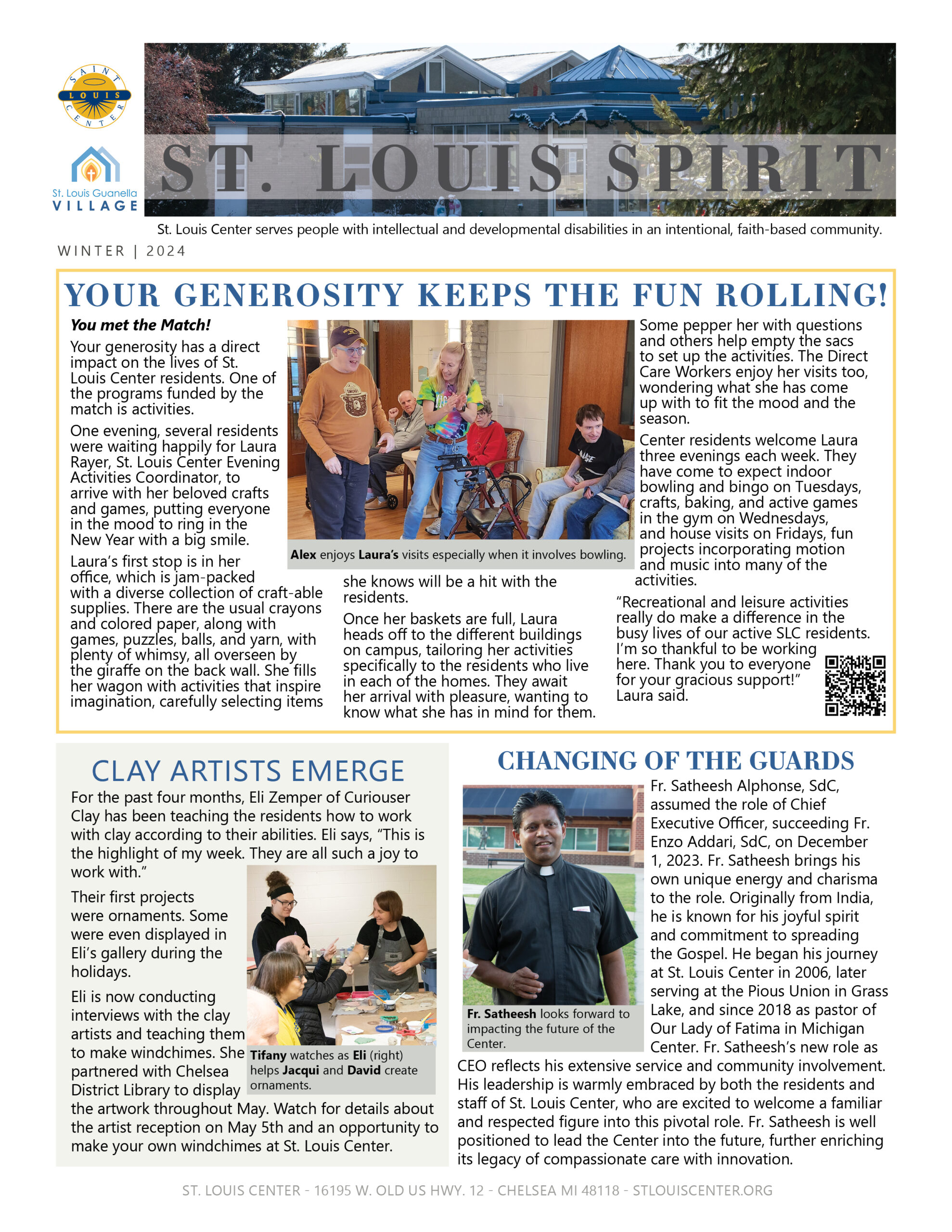 St. Louis Spirit Newsletter - Winter 2024 page 1