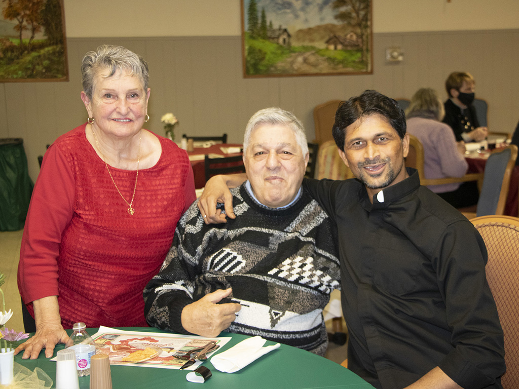 Pat and Al Zangara with Fr. Franklin